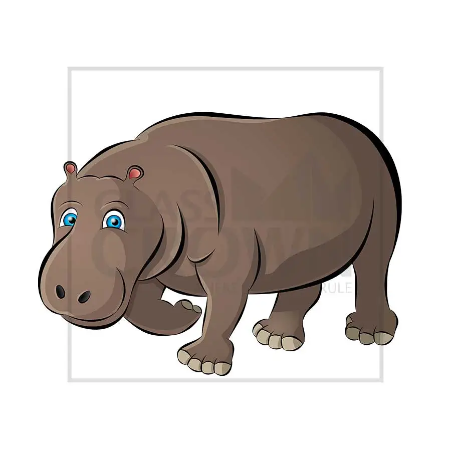 clip art hippo