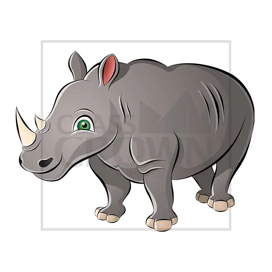 black rhino clip art