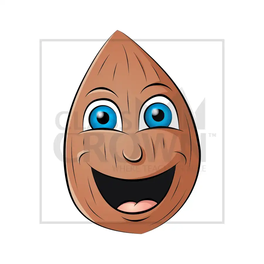 Smiling Almond clipart