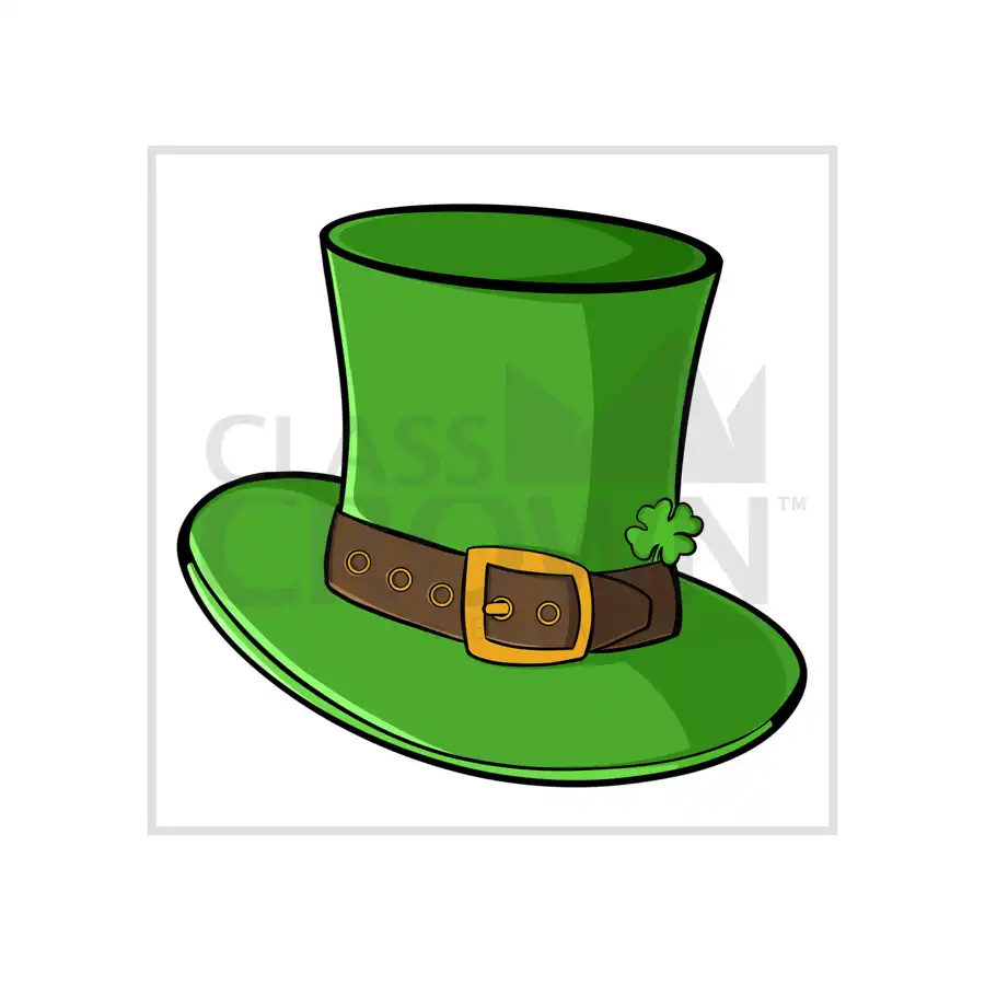 Green top hat for St. Patrick's day