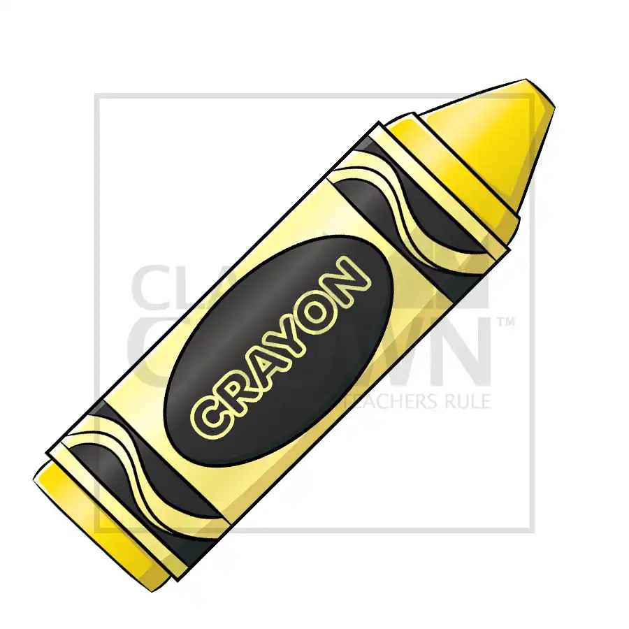 Yellow Crayon clipart