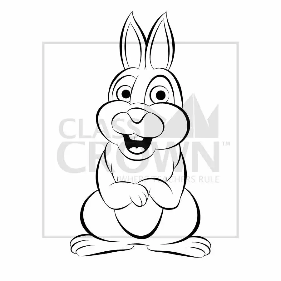 Rabbit clipart, Gray jack rabbit