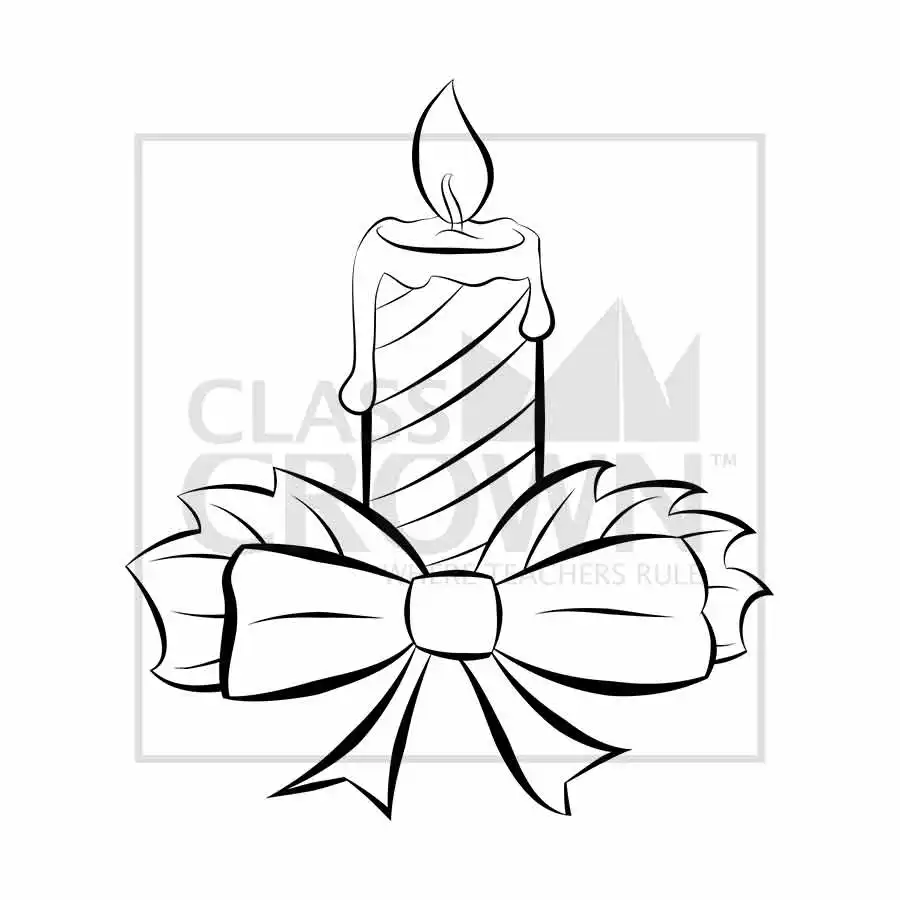 Four Christmas Candles with Holly Twigs and Stars Drawing by Iam Nee - Fine  Art America