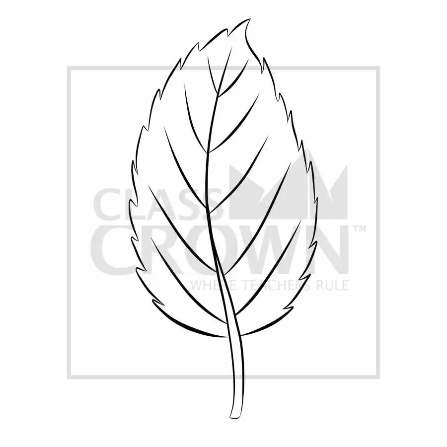 Fall leaf clipart, orange and brown