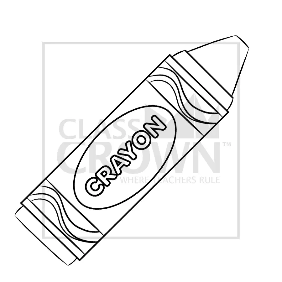 Large purple crayon with space for text
