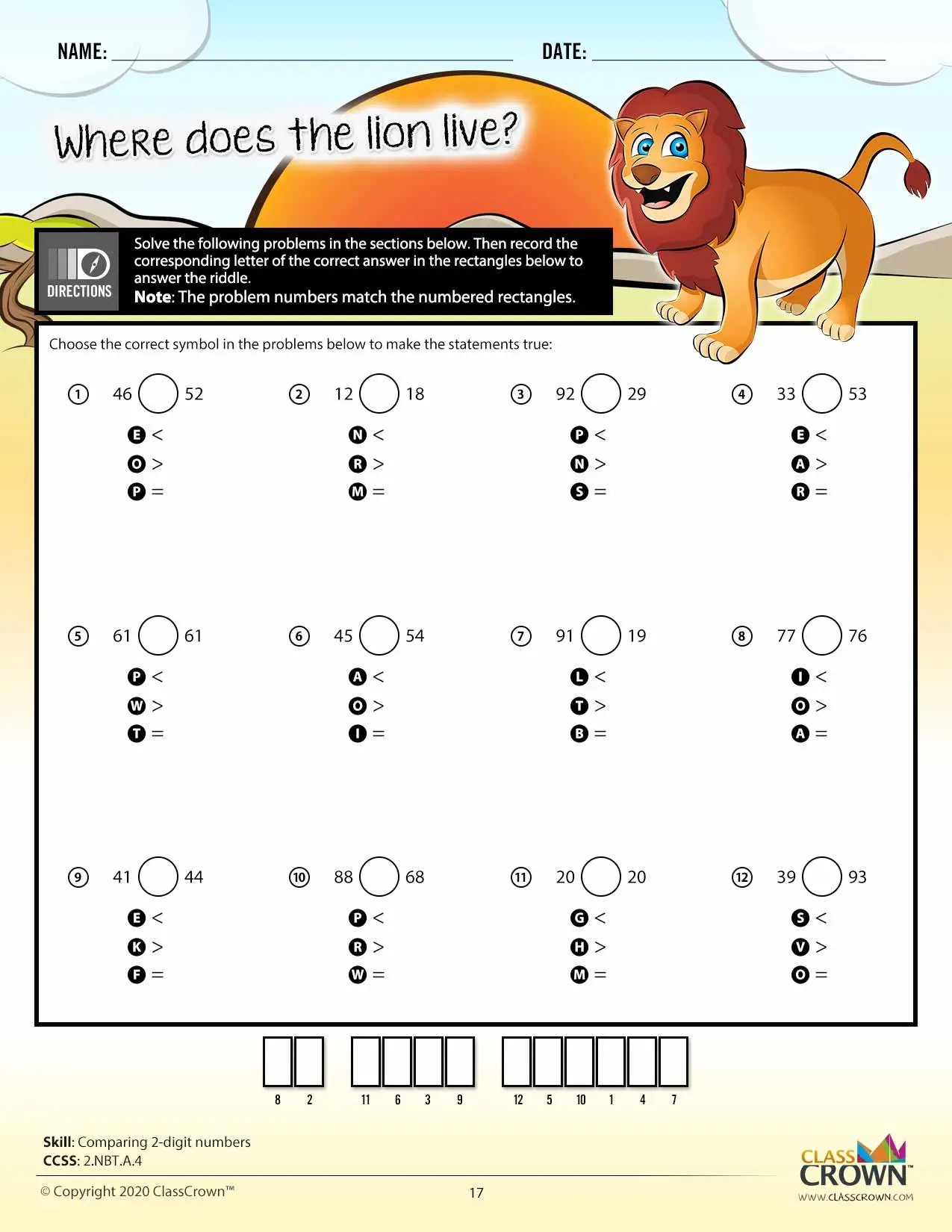 math worksheets with riddles classcrown